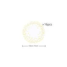 White Background Golden Polka Dot Disposable Tableware Set, Including 7/9 Inch Paper Plates, Paper Cups, Paper Napkins, Suitable For Birthday Party, Holiday Party, Gathering, Celebration, Wedding Tea Party, Graduation Ceremony Disposable Party Supplies - Multicolor - View 7