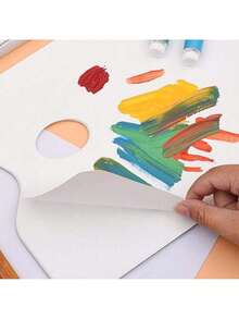 EstiloTendenciaGarosa Desechable A3 Tear Off Paper Palette Artista Pintura Paleta De Papel A Juego Pad Papel Recubierto Para Acuarela Pintura Al óLeo GouacheCalidad PremiumVersióN Mejorada - 1 - Ver 3