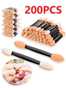 7件套凝胶美甲刷具套装，包含延长胶刷、复合延长胶刷、亚克力美甲雕塑刷、美甲彩绘笔，适合家庭和美甲沙龙DIY美甲凝胶刷 - 彩色 - 查看 1