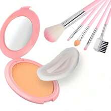 22PCS Children's Fake Cosmetic Sets, Girl's Fake Grooming Toys, Realistic Pretend-Play Princess Makeup Handbag, Eyeshadow And Lipstick Birthday Gift Box(The Color Of The Accessories Andthe Style Of The Stickers Are Random.) - Multicolor - View 8