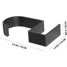 2个免钻孔桌面挂钩 - 便携式粘性耳机支架，用于桌面整理、桌下安装架、侧挂钩，减少游戏装备和办公用品的杂乱。 - 彩色 - 查看 7