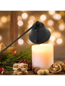 EstiloTendenciaTOPINCN Apagavelas, Apagavelas, Extintor De Velas De Moda Con Mango Largo, Apagavelas En Forma De Campana De Acero Inoxidable, Cubrecortador De Mechas, Herramienta De Mano, Accesorios (Negro)Calidad PremiumVersióN Mejorada - Negro - Ver 5