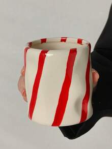 Cabin Kangaroo 1 hộp đựng bút bằng gốm kẻ sọc nhiều màu | Hộp đựng đồ dùng văn phòng để bàn | Trang trí nhà cửa dễ thương | Đồ dùng học tập | Hộp đựng cọ trang điểm | Trang trí phòng theo phong cách tối giản hiện đại | Hộp đựng đồ dùng văn phòng nhiều màu sắc, trang trí phòng trang điểm - Nhiều màu - Xem 15