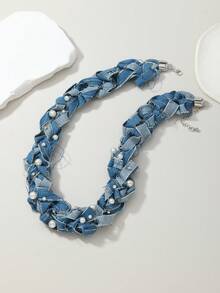 一对手工编织复古西部风格项链，适合女士日常穿着 - 牛仔項鍊 - 查看 5