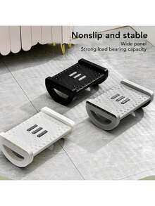 EstiloTendenciaReposapiéS Mecedora Para Debajo Del Escritorio, Con Puntos De Masaje Y Rodillos Para Trabajar Y Estudiar, Alivia La Fatiga, Mejora La Eficiencia En El Trabajo, DiseñO ErgonóMicoCalidad PremiumVersióN Mejorada - Blanco - Ver 2