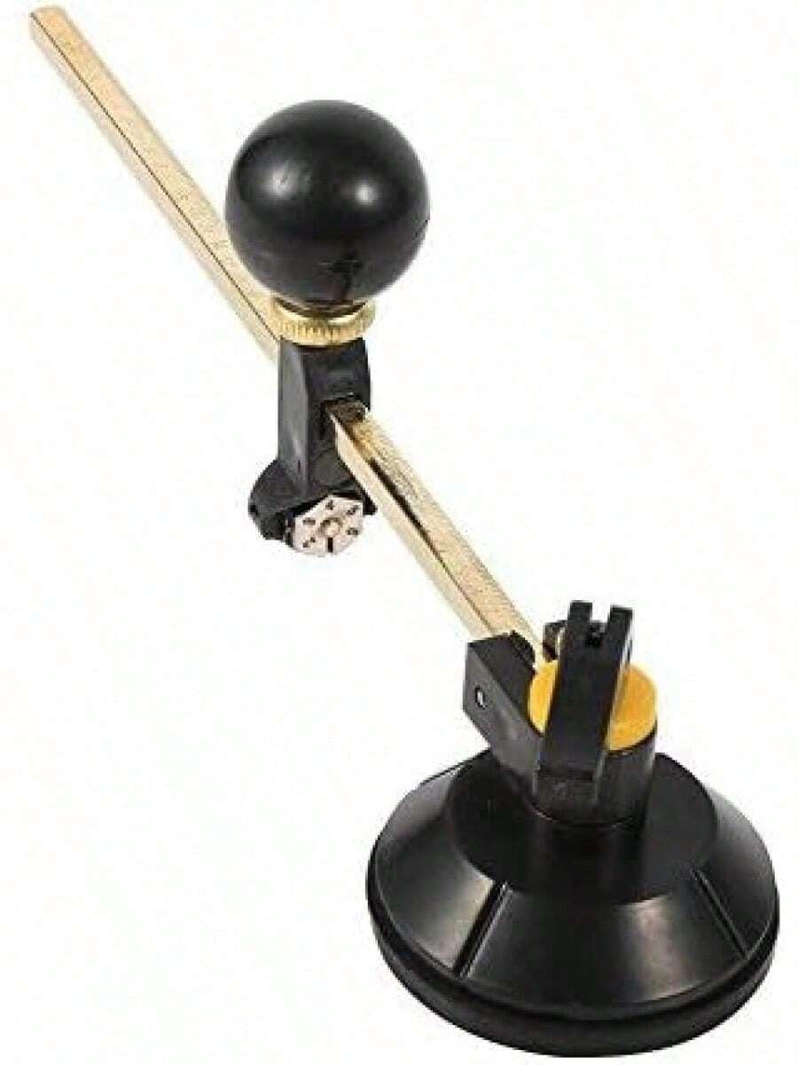 EstiloZetiling Cortador De Vidrio, Cortador Circular De Vidrio, Cortador Circular Tipo Compases, Cortador De Corte Circular Cortador Circular Ajustable De Vidrio Con 6 Ruedas De Acero De 40 Cm De DiáMetroVersióN Mejorada - 1 - Ver 1