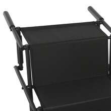 4 Tiers Car Dog Steps Ladder, Rectangular Shape Large Dog Stairs, 80kg/ 176. 37 Lbs Load-Bearing Capacity Folding Pet Ladder Ramp With Wide Steps & Non-Slip Pad - Black - View 11