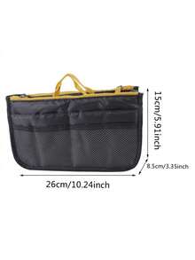 13口袋升级大容量化妆包，防水尼龙旅行收纳袋，可折叠简约多功能储物袋