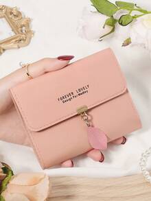 Fashionable Small Wallet Coin Pocket Women's Fashionable Multi Card Slot Wallet And Id Window Women's Wallet For Women Wallet Mini Wallet Purse Wallet Cute Wallet Travel Essential Badge Holder Id Card Holder Id Holder - Pink - View 10