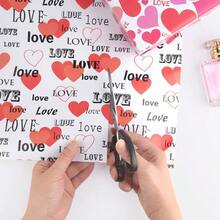 6 Pcs Eart Wrapping Pr Printed Patterned Tissue S Gift Wrap Red Tissue Pr  Gift Wrap Supply 50 * 70 - Style 4 - View 6