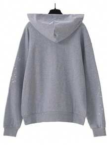 NEW Hip Hop Spider Hoodies Set Y2k Hoodie ,Tracksuit Pullover Sweatshirt And Trousers For Men Or Women Matching Hoodies For Couples Casual Unisex - Xám - Xem 2