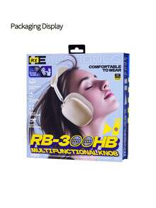 RB-300HB Bluetooth Headphones, Long Battery Life, High-Quality Sound, Bluetooth 5.4, Comfortable Wear, Compatible With Apple & Android Smartphones, White & Silver - White Sand Silver - View 5