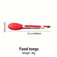 Pinza multiusos para alimentos, herramienta de cocina de acero inoxidable antideslizante para pan, alimentos, platos cocinados, olla picante caliente, platos fríos - Multicolor - Ver 2