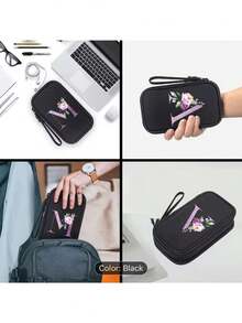 Digital Storage Bag, Power Bank, Mouse, Charger, Data Cable, Mobile Power, Hard Drive Case, Protective Cover, And Organizer Bag Travel Storage Bag For Electronics: Protect Your Disks, Headphones & More,Tech Accessory Bag Compatible For /Cable/Charger - USB- Device Organizer Case, Compact Durable Fabric Wrap Storage Bag, Portable Electronics Organizer For Travel & Daily Use,Ideal Gift,Valentine's Day Gift - Multicolor - View 5