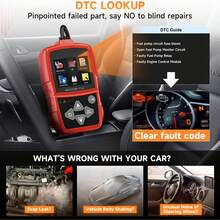 DT60 OBD II Scanner,,Smog Check & I/M Readiness, Turn Off MIL & Engine Light, VIN Retrieve, Lifetime Free Update, Great Gift For Mom & Beginners - DT60 - View 2