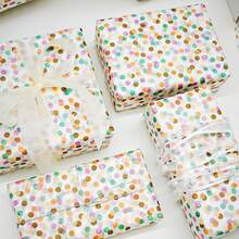 10/30/60 Sheets Of Colored Polka Dot Gift Wrapping Paper, 50cm X 35cm - Perfect For Easter, Weddings, Valentine's Day, Holidays, Birthdays, Bouquet And Shoe Wrapping, Gift Bag Fillers, And Gift Wrapping Accessories. - Color Wave Dots - View 8