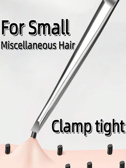 1pc High Quality Stainless Steel Eyebrow Tweezers, Ingrown Hair Remover, Precision Slanted Tip Eyebrow Tweezer, Facial Care Tool