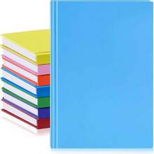 8 Pcs A5 Blank Notebooks Journals Bulk Sheets/200 Pages Unlined Notebooks Kraft Sketchbooks Hardcover Writing Drawing For Gifts Students School Office, 8.3x 5. In (Colorful) - 多彩 + 8 - 查看 1