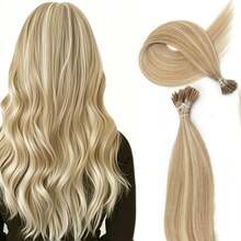 تمديدات شعر طبيعي بشري لون أسود 50 خصلة، تمديدات شعر بشري مريحة للارتداء، تمديدات شعر بشري طويلة مستقيمة، شعر ناعم مستقيم غير مرئي - متعدد الألوان - مشاهدة 11