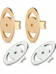 EstiloLurrose 4 Piezas Soportes Para Aretes Levantadores De Orejas CaíDas, Respaldos MetáLicos Grandes Para Pendientes, Cierres De  Antideslizantes Para Aros, Tachuelas Y Aretes ColgantesVersióN Mejorada - 1 - Ver 10