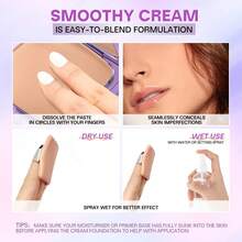 MINIMELI-On  Full Coverage Creamy Foundation,Full Coverage, Long Lasting, Waterproof With SPF 30 PA+++ - #07 Màu be nắng - Xem 9