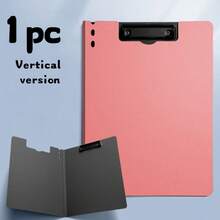 Multifunctional A4 File Folder | Vertical And Horizontal Binding, Dual Clip, Student Writing Pad, ABS Material - Multicolor - View 12