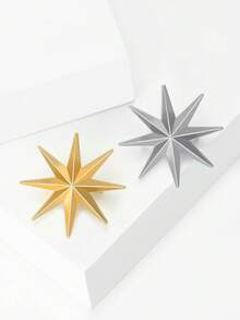 奢华水钻八角星胸针 - 创意别针,男女通用,适合宴会、服装配饰/朋友聚会徽章礼物 - 八芒星 - 查看 10