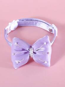 1 Stück Katzenhalsband mit Kunstperle und Zirkonia, süß, leicht, anti-würge, verstellbar, um Ihre geliebte Katze wie eine Prinzessin aussehen zu lassen - Verschiedenfarbig - Übersicht 16