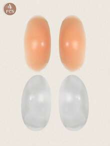 2/4pcs Silicone Shoulder Pads, Thickened & Widened, Washable & Reusable, Enhance Shoulder & Bust Line, Men's Clothing Accessory