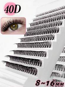 CMAYOME 270 Stücke D-Curl Flauschige Wimpernverlängerungsset, natürliche dicke Wimpern, Anfänger freundliche DIY Wimpernverlängerung mit Wimpernkleber, Versiegelung, Pinzette, Wimpernbürste, D-Curl Wimpernverlängerungsset mit Wimpern Zubehör, geeignet für den täglichen Gebrauch, Reisen, Anfänger, Hochzeiten, Dates, Partys, Festivals und verschiedene Augen Make-up Looks - Violett - Übersicht 16