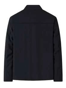 Men's Casual Business Jacket, Suitable For Leisure, Office, Party, Daily Loose Wear, Spring/Autumn - Black - View 3