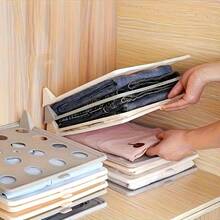 Clothing Folding Board, Clothing Storage And Organizing Tool, Folding Clothing Board Storage Rack, Lazy Folding Clothing Board, Durable, Suitable For Home T-Shirts, Shirts, Pants, Mounted Closet Systems, Wardrobe Management, Spacesaving - White - View 8