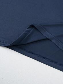 4pcs Men's Summer Lightweight Pajama Set, Short Sleeve Top And Long Pants