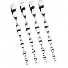 2Set (12pcs/Set)Outdoor Bird Repellent Wind Spiral Bird Scare Rod Reflective Rods Deterrent NEW - Silver - View 8