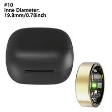 Smart Ring Fitness Tracker, Sleep Monitoring And Sports Data Recording, Multi-Size Fashionable Smart Ring, Ideal Holiday Gift For Men And Women - Gold - View 15