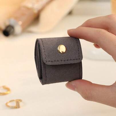 Mini Travel Jewelry Bag Ring Storage Bag Urine Carrying Outdoor Travel Earring Jewelry Storage Bag Small Foldable Jewelry Bag