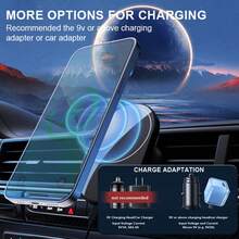 15W Magnetic Wireless Car Charger, Compatible With IPhone 17/16/15/14/13/12/12 Series, And Stable, Essential Accessory For Commuting Drivers, Available In Black And White - 15W - View 9