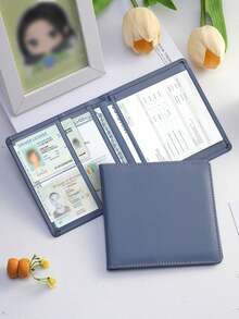 Kingsung Fashionable Driving License Card Holder - Mini Wallet And Card Case, Organizer For Vehicle Registration And Insurance, Storage For Car And Truck Glove Box, Casual Document Pouch, Holds ID, Passport, Driver's License, Bank/Credit/Store Cards, Lightweight And Portable, Multiple Colors Available, Ideal For Birthday, Anniversary, Valentine's Day, Christmas And New Year Gifts - Multicolor - View 6