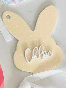 定制复活节篮子标签 | 复活节姓名标签 | 兔子姓名标签 | 亚克力复活节标签 | 定制复活节标签 | 个性化复活节标签 | 鸡蛋篮子标签 包包挂饰 钱包挂饰 - 彩色 - 查看 10