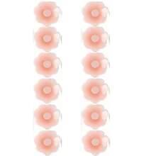 12片装女士硅胶隐形提拉胸垫 - 自粘可重复使用，丰胸贴，防滑亲肤，隐形提拉支撑，适合露背和无肩带服装 - 彩色 - 查看 14