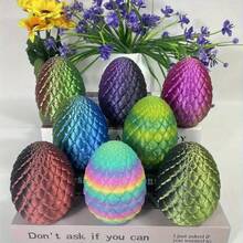 5pcs 3D Printed Dragon Egg Set With Chinese Dragons Inside - Vibrant Multicolor Eggshells, Perfect For Home Decor, Party Gatherings, 3d Printed Fidget Toys,Miniature Things,Valentines Gifts,Party Favors,Party Supplies Gifts,Easter Egg Gifts - 1 Set (5 Pieces) - View 7