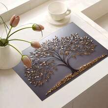 1pc Flat Stove Protector Mat, Rubber Non-Slip Heat-Resistant Kitchen Utensil Protector Mat, Suitable For Induction Cooker, Glass Stove, Multi-Functional Anti-Scratch Mat, Also Can Be Used As Oven, Washing Machine, Dryer, Kitchen Protector Mat. - Multicolor - View 11