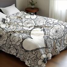 Adult Coloring Book Blanket - & Floral Mandala Heart Design With Love Lettering, Soft Flannel All-Season Cozy Throw For Relaxing Art Activity, Valentine'S Day Gift For Women & Men, Romantic Couples Gift Idea, Durable Bedspread Or Couch Cover Four Seasons Universal Multifunctional Blanket/Perfect Gift, 2D Printing Him, Her Gifts For Her, Him, Family, Boyfriend, Girlfriend, Father, Family, Mother, Lover, Daughter, Son, Grandfather, Grandmother, Friend, Classmate, Pet. Perfect Nap, Camping, Travel, Home, Daily Life, Office Decoration, Birthday, Anniversary, Valentine's Day, Thanksgiving, Christmas, Halloween, Mother's Day, Father's Day, Wedding, New Year Gifts,Back To School Season,Graduation Gift,Sofa,Bed,Car,Bedroom,Living Room,Office, Outdoor Camping, Beach,Wall Decoration,Newly Expanded Themed Collections To Meet A Variety Of Styles And Scenar. - 多色6 - 查看 3