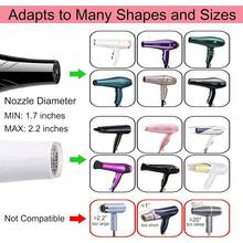 1 Piece Pink Universal Hair Diffuser Attachment Adaptable For Blow Dryer Nozzles 1.7 To 2.2 Inch Diameter For Curly Wavy Hair Styling Home Salon Use Tool - trắng - Xem 2