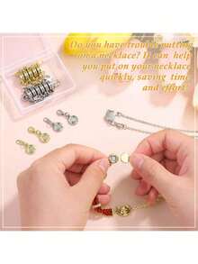 EstiloPaxcoo - 15 cierres magnéticos de bloqueo para joyas, extensor de collar y ayudante para collares, pulseras y joyasVersión mejorada - 1 - Ver 8