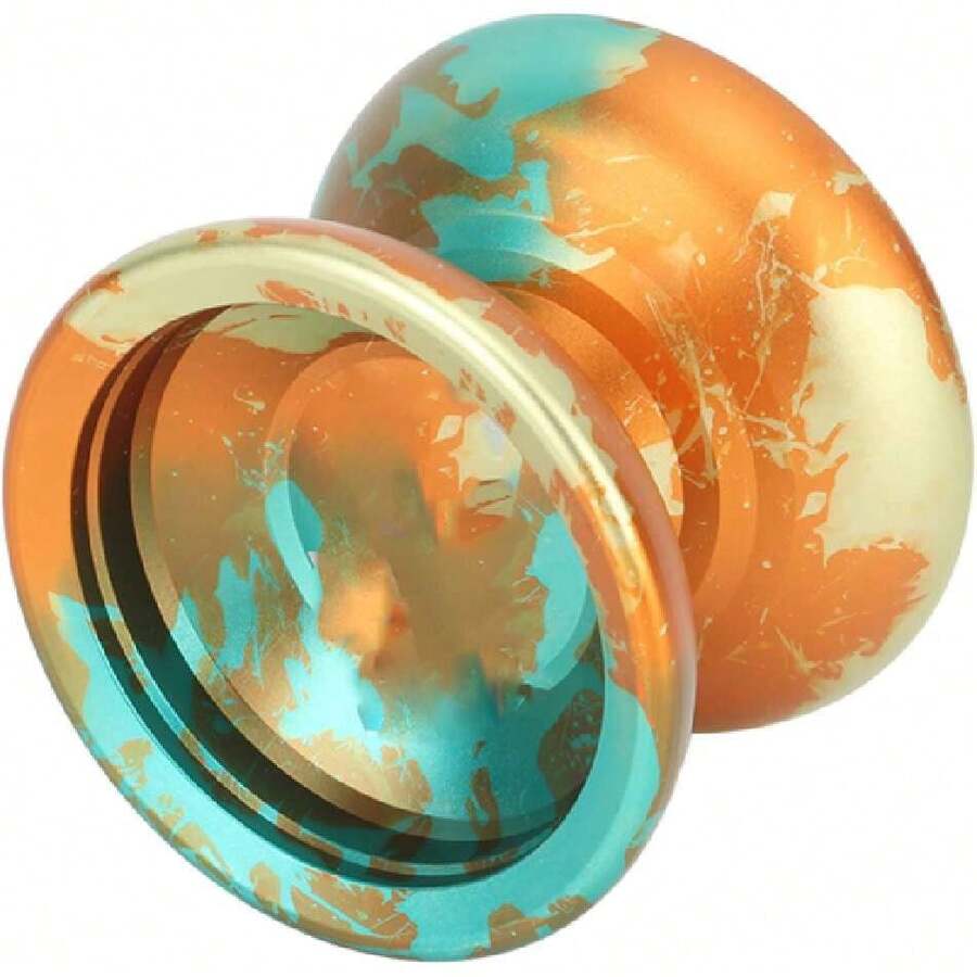Yoyo Ball con Rodamiento Cóncavo, Juguete Yoyo de Aleación con Superficie de Granallado y Diseño de Dos Hemisferios, Regalo Perfecto para Niños, Resistente a los Golpes y a los,37564470 - Multicolor - Ver 1