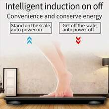 Smart Body Temperature Scale, 2 AAA Batteries, LED Display, Auto On/Off, Tempered Glass, Max Capacity 396 Lbs, Suitable For Home/Gym, Fitness Essential - Multicolor - View 8