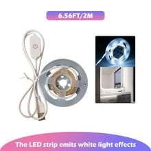 A USB-Powered LED Light Strip With A Touch Control Switch. Available In Warm Light Or White Light. Can Be Cut And Bent, Easy To Install And Use. Suitable For Room Lighting, Staircase Lighting, Display Cabinet Decorative Lighting, Mirror Fill Lighting, And Indoor Decorative Lighting.