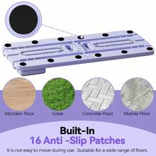 2026 New Pilates Board - Pilates Reformer Set, Multi-Purpose Foldable Pilates Reformer Board For Home, 5 In 1 Pilates Sliding Board - 紫色 - 查看 8