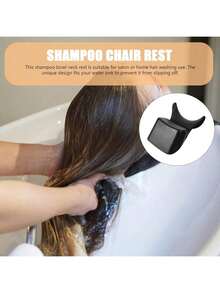 Shampoo Bowl Neck Pillow, Head Support Pad And Neck Cushion, Suitable For Shampoo Bowl, Anti-Slip Silicone Neck Rest, Dedicated For Shampoo Bowl, Applicable For Salon, Spa And Home Use - Black - View 10